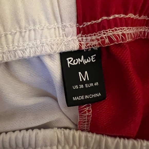 SHEIN White & Red “DRAGONS” Shorts - Picture 4 of 4